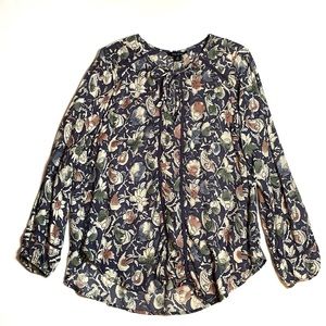 5 for $20 Lucky Brand Floral Print Ling Sleeve Top